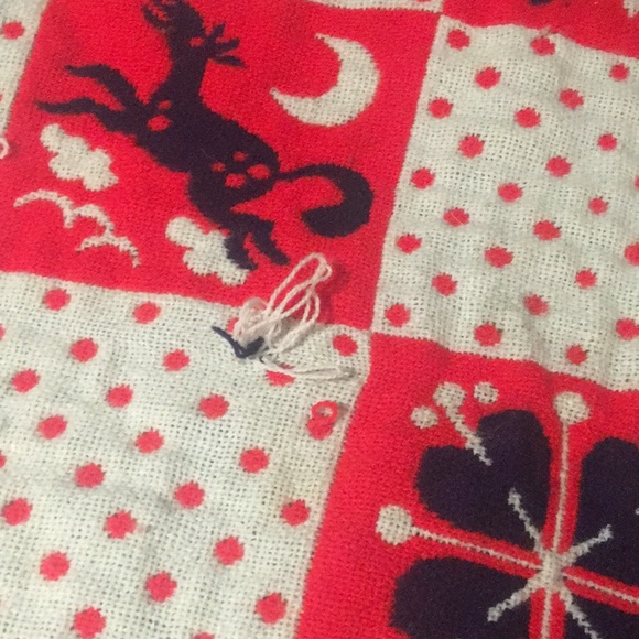 Knitted baby blanket true vintage - Picture 8 of 10